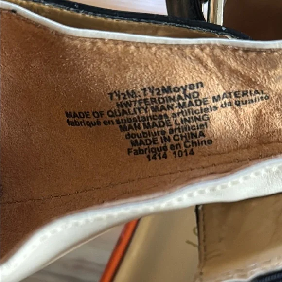 Nine West Black and Tan Heels Ankle-Strap Elegance - Picture 6 of 6